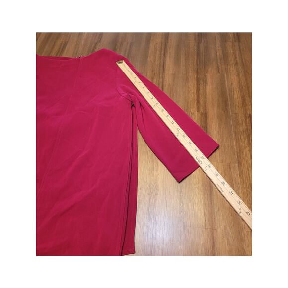 VTG Tom & Linda Platt Pink 60s Luxury Dress Long Sleeve Sz 10 - Picture 10 of 10